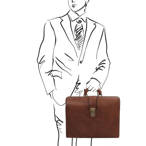 Canova - Leather Doctor bag briefcase 3 compartments